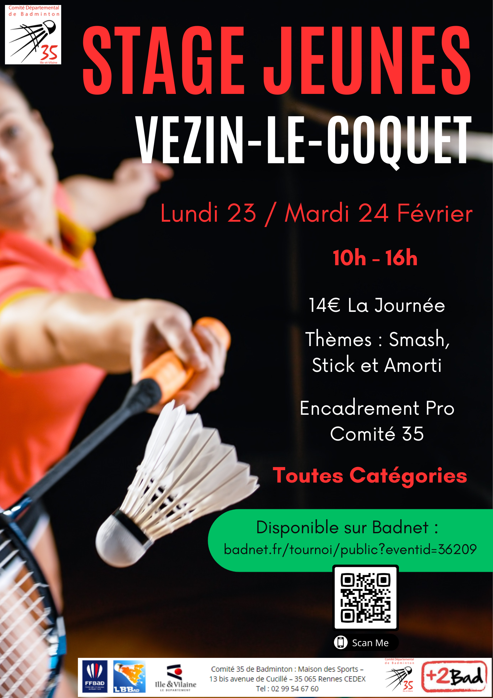 Stage de Secteur Jeunes Vezin-Le-Coquet 23/24 Février